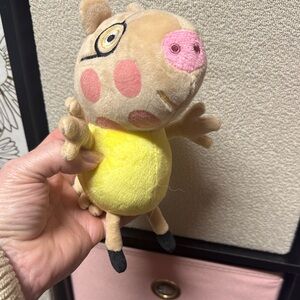 Yellow and Tan Plush Toy peppa pig ty